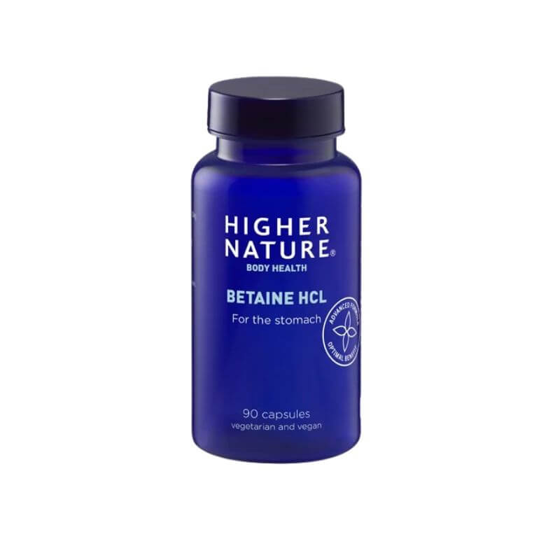 Higher Nature Betaine Capsules Stomach Acid