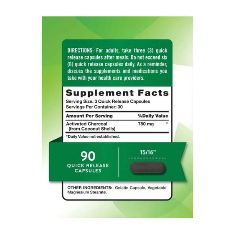 Natures Truth Activated Charcoal Capsules