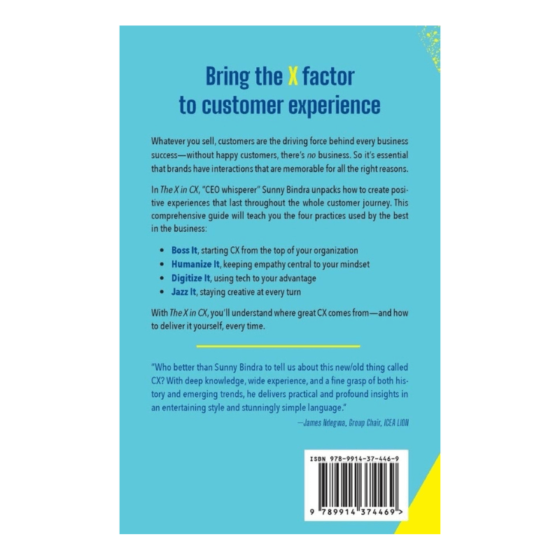 the X in CX deli veringcustomer service excellence by Sunny Bindra