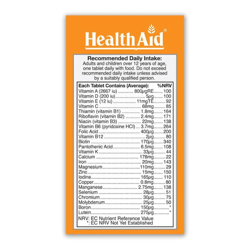 HealthAid A-Z Multivitamins + Minerals 90s