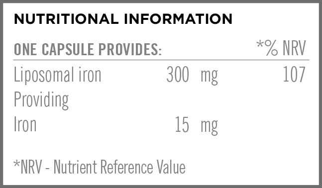 Quest Liposomal Iron 15mg Caps 30's