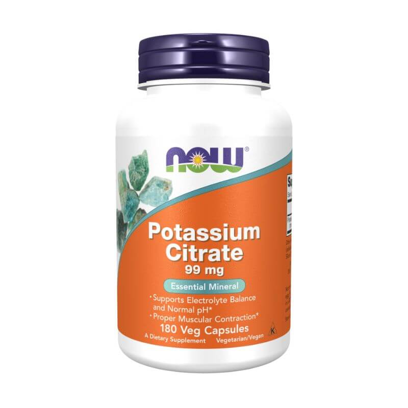 NOW Potassium Citrate 99mg Vcaps 180's