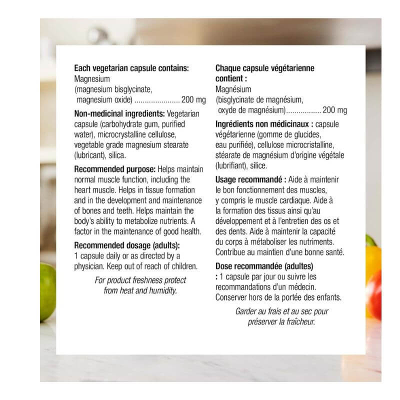 Webber Naturals Magnesium Bisglycinate 200mg 120 Caps