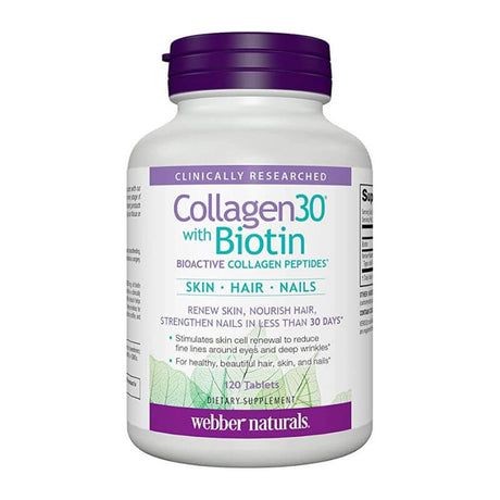 Webber Naturals Collagen 30 with Biotin Verisol collagen peptides