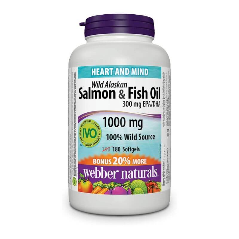 Webber Naturals Wild Salmon & Fish Oil Bonus bottle