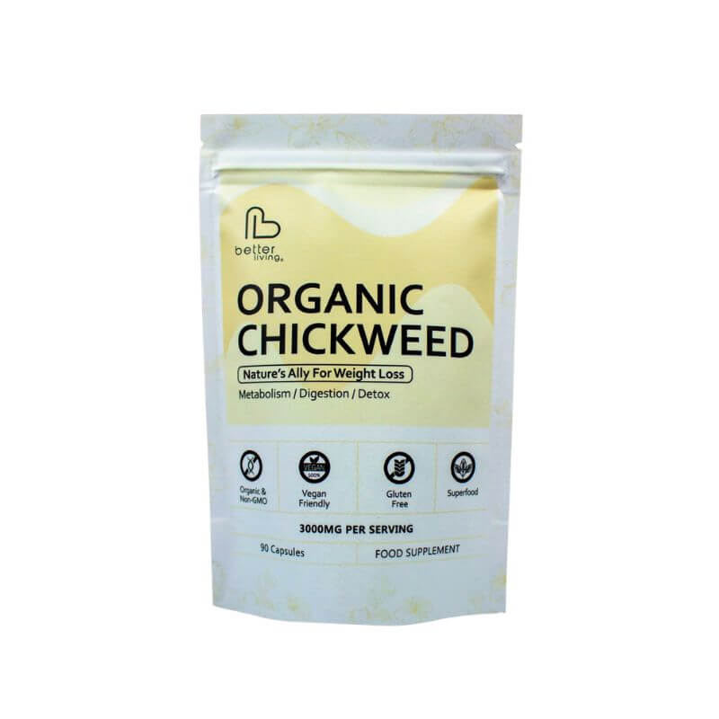 Organic Chckweed capsules by Better Living