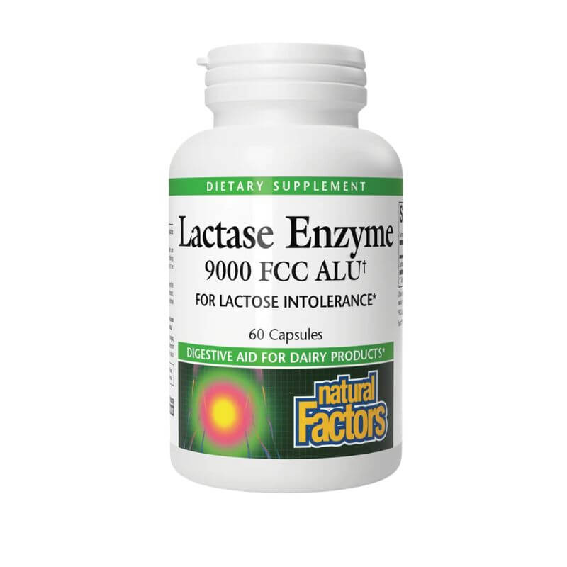 Natural Factors Lactase Enzyme 300mg 60 Capsules