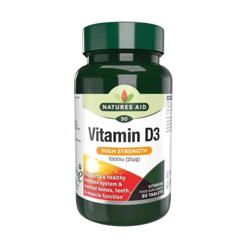 Natures Aid Vegetarian Vitamin D3 1000 iu 90s