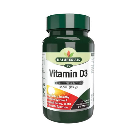 Natures Aid Vegetarian Vitamin D 3 5000 iu