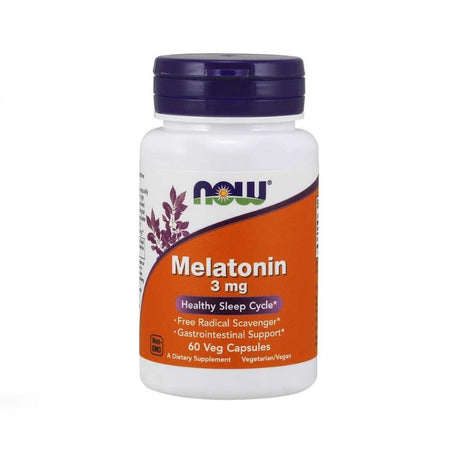 NOW Foods Melatonin 3 mg Healthy Sleep Cycle