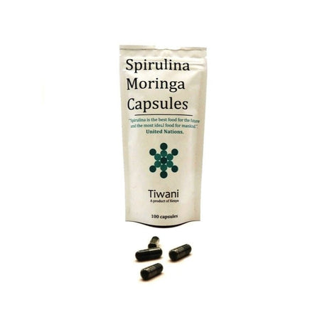 Tiwani Spirulina Moringa Capsules 100s