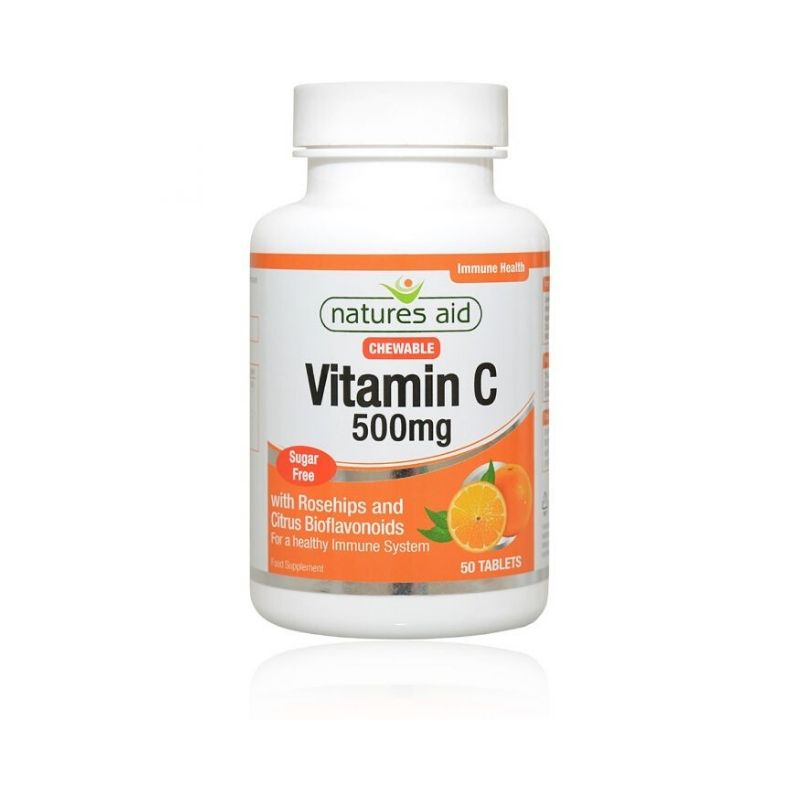 Natures Aid Vitamin C Chewable 500 mg