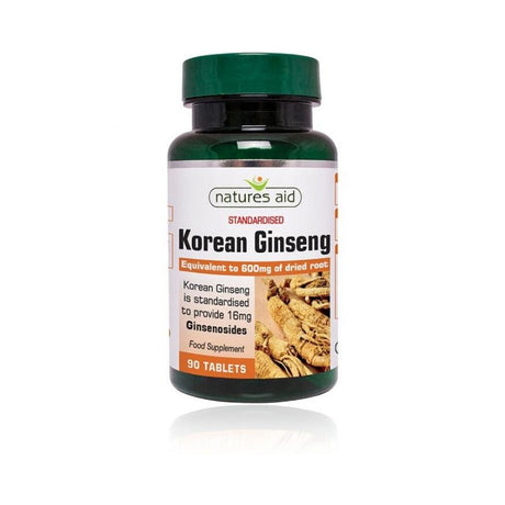 Natures Aid Korean Ginseng 600mg