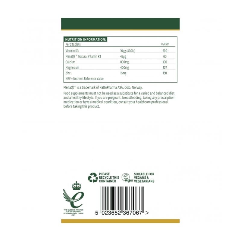 Natures Aid Osteo Advance Label